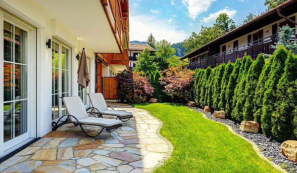 Appartamento al piano terra a 3 camere | Bad Wiessee | 70053 | Garten