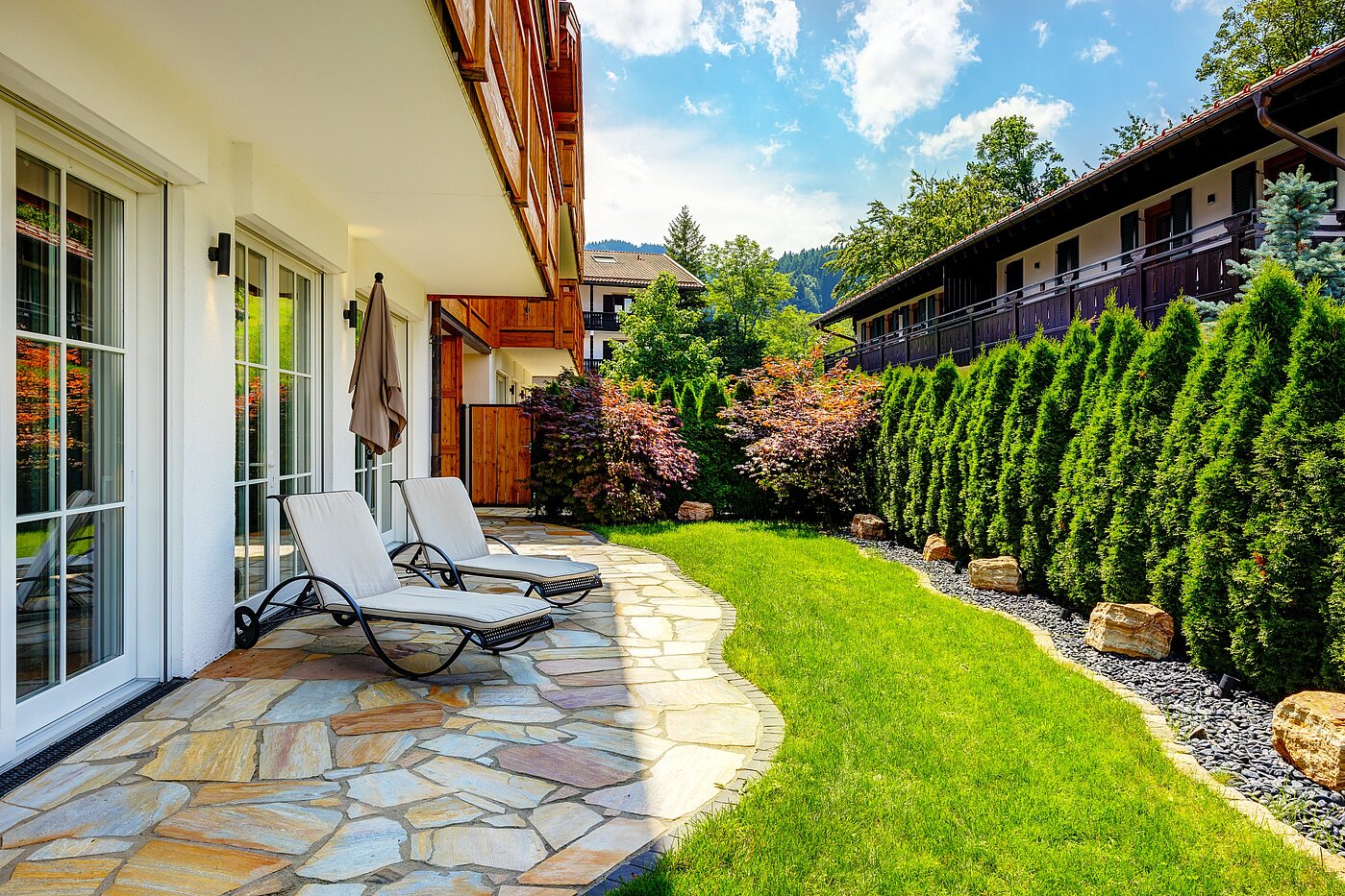 Appartamento al piano terra a 3 camere | Bad Wiessee | 70053 | Garten
