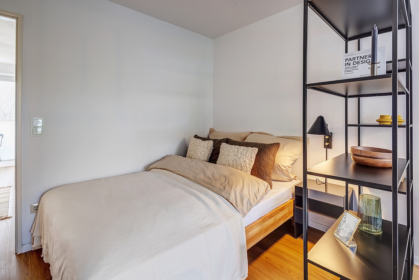 Appartamento a 1 camera | München-Maxvorstadt | 700022 | Schlafbereich mit Doppelbett