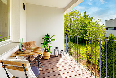 Haar: Grazioso bilocale con balcone esposto a sud – affittato a tempo determinato