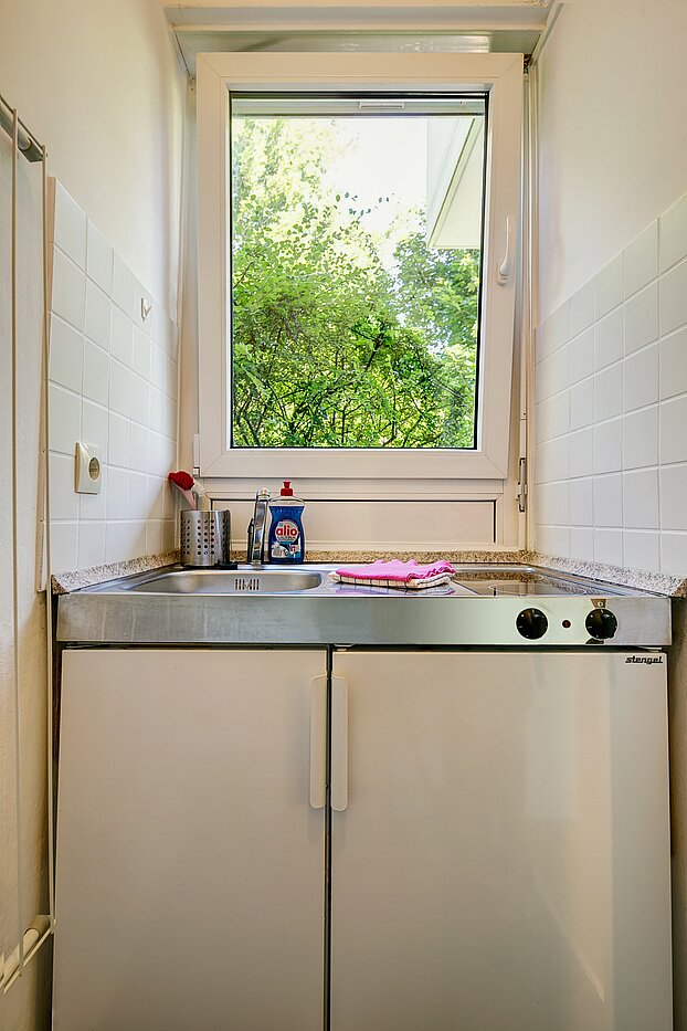 Apartment a 1 camera | München-Schwabing | 70257 | Küche mit Fenster...