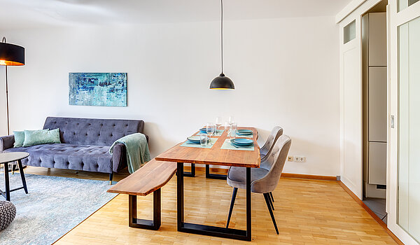 Appartamento a 2 camere | Haar | 70426 | ...und Essbereich