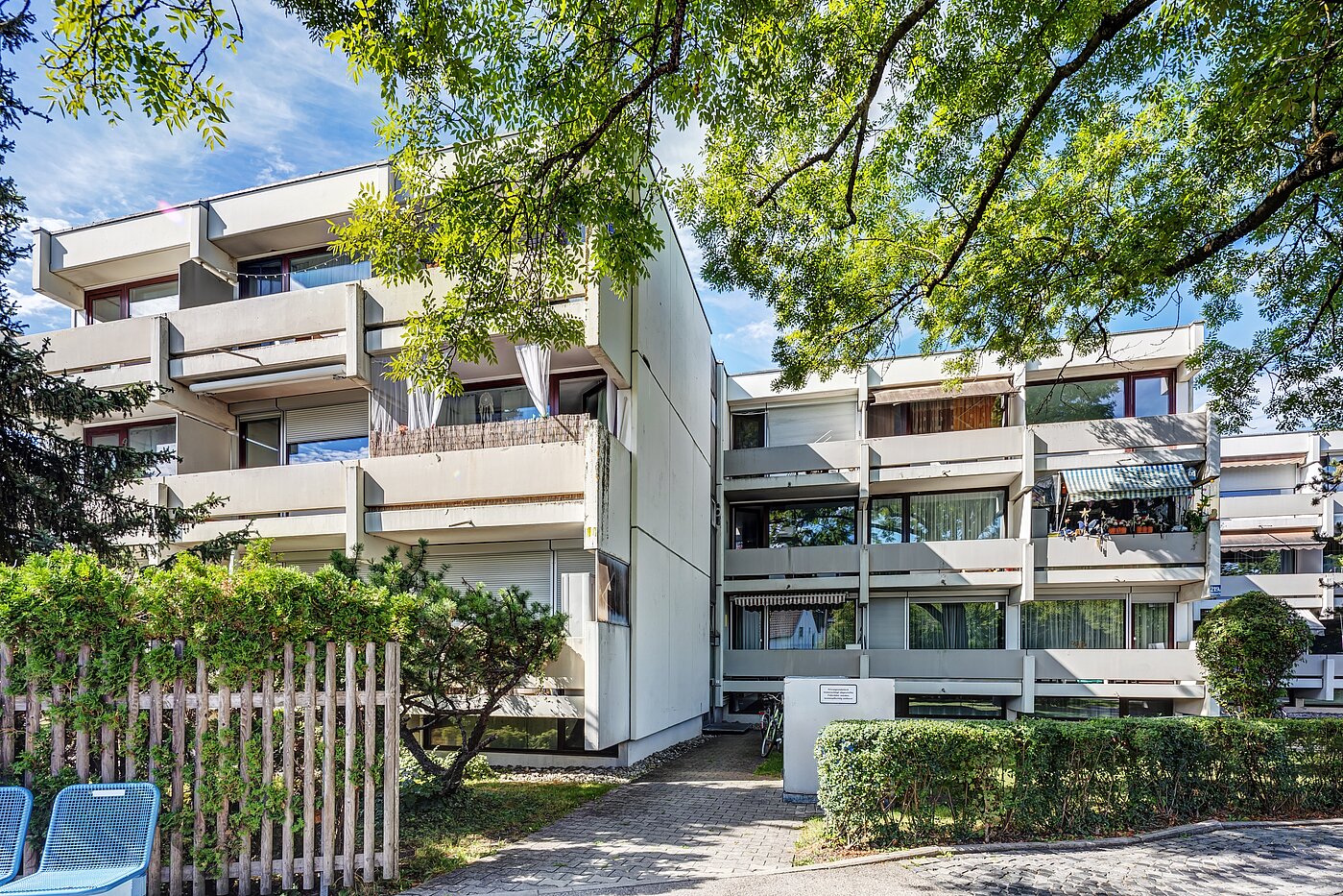 Apartment a 2 camere | München-Feldmoching | 70466 | Ansicht von der Straße aus