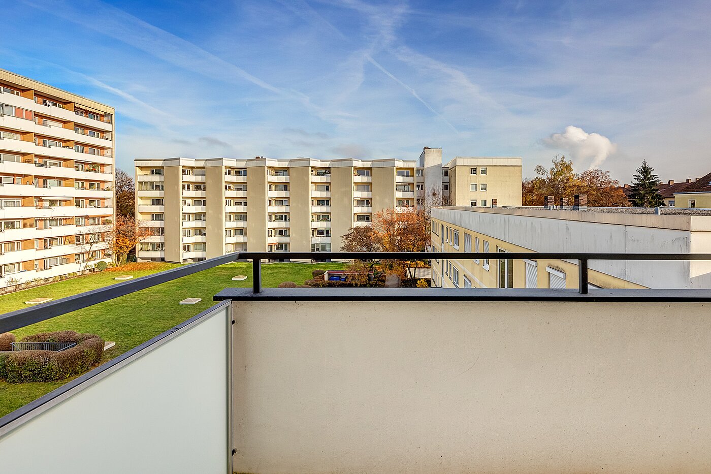 Appartamento a 2 camere | München-Freimann | 70158 | Aussicht vom Balkon