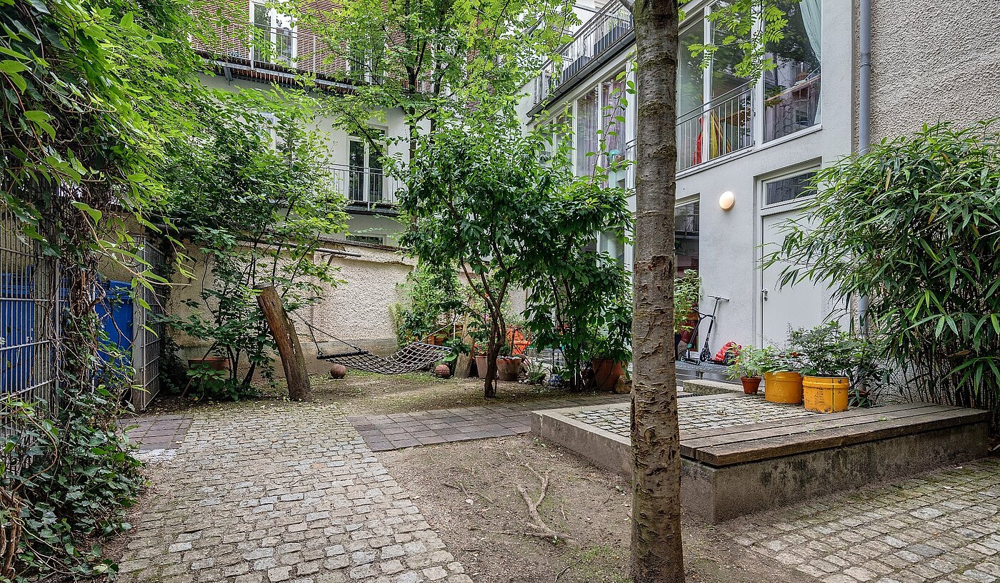 Appartamento a 2 camere | München-Haidhausen | 1807ML2 | ...und grünem Innenhof