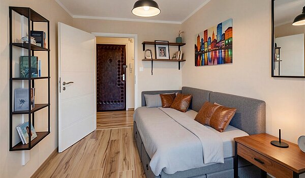 Appartamento a 4 camere | München-Aubing | 70276 | KI-generiertes Möblierungsbeispiel