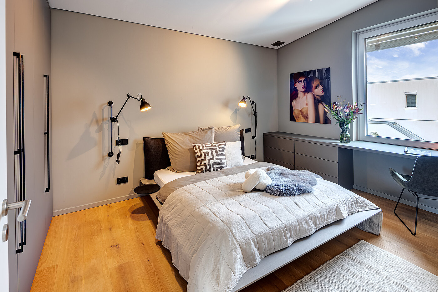 Penthouse a 2 camere | München-Maxvorstadt | 704271 | Schlafzimmer mit...