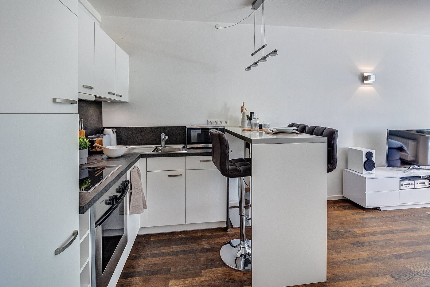 Appartamento a 1 camera | München-Freimann | 2105ML4 | Offene Küche mit Theke