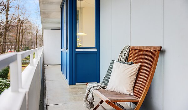 Appartamento a 3.5 camere | München-Bogenhausen | 703051 | Schattiger Nordbalkon