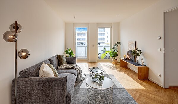Appartamento a 2.5 camere | München-Schwanthalerhöhe | 2210ML2 | Lichtdurchflutetes Wohnzimmer