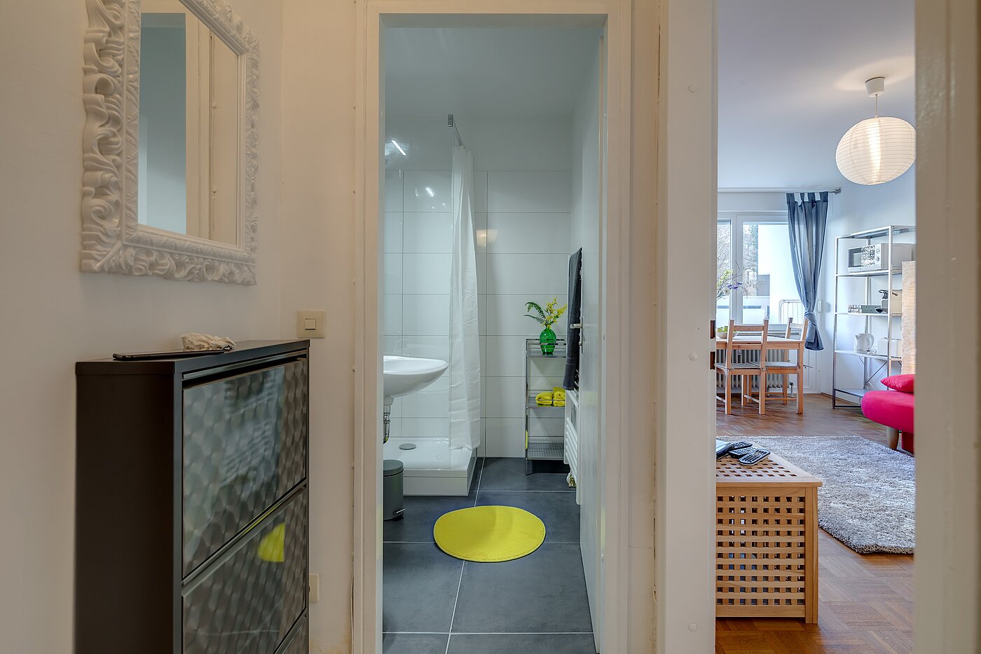 Appartamento a 1 camera | München-Neuhausen | 2301ML8 | Eingangsbereich mit Blickrichtung Bad