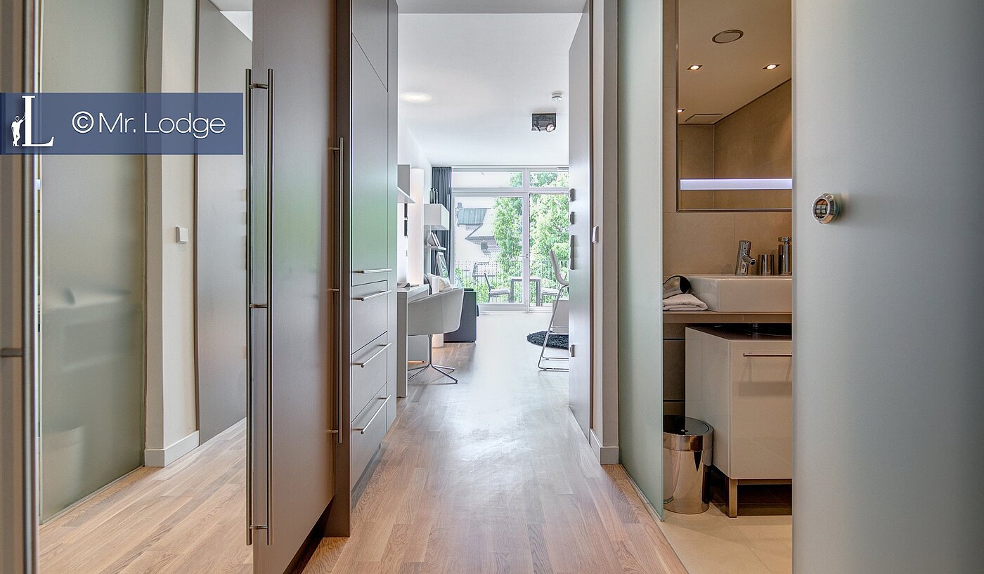 Appartamento a 1 camera | München-Bogenhausen | 1802ML4 | und großer Spiegelwand