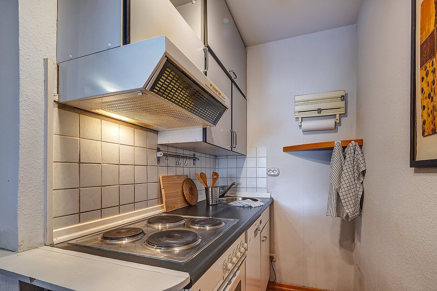 Appartamento a 1 camera | München-Schwabing | 2109ML1 | Die Küche ist funktional und