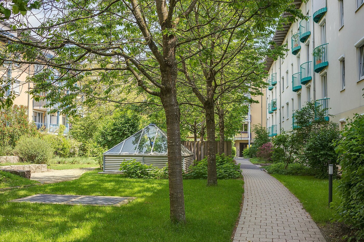 Appartamento al piano terra a 1.5 camere | München-Obersendling | 1805ML2 | ....grünen Innenhof