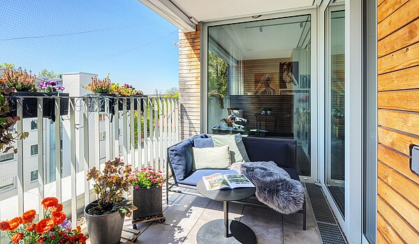 Penthouse a 2 camere | München-Maxvorstadt | 704271 | Süd-Terrasse