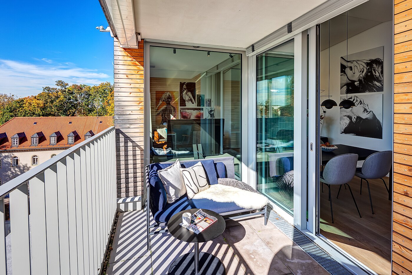 Appartamento mansardato a 2 camere | München-Maxvorstadt | 701661 | ...der Süd-Loggia