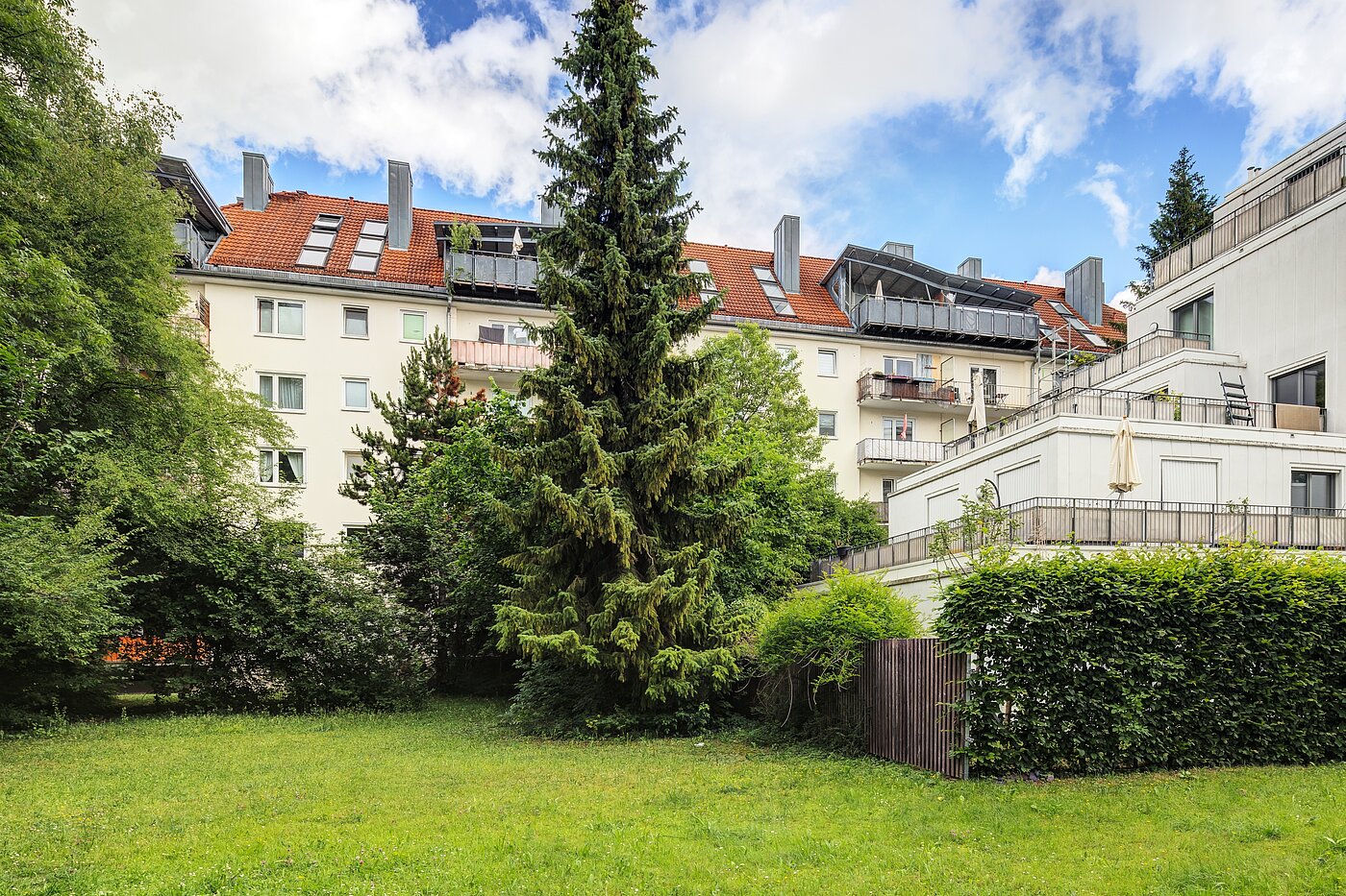 Appartamento a 1 camera | München-Schwabing | 70454 | Gartenseite