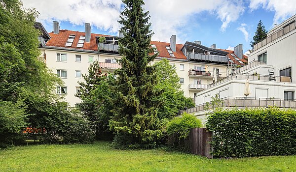 Appartamento a 1 camera | München-Schwabing | 70454 | Gartenseite