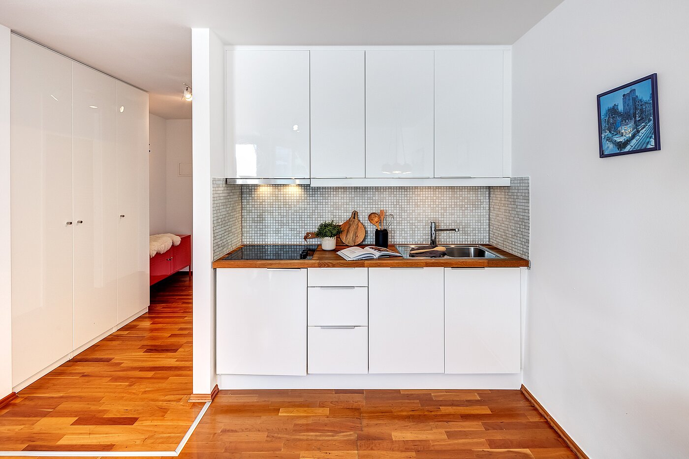 Appartamento a 1 camera | München-Maxvorstadt | 70165 | Moderne Küchenzeile