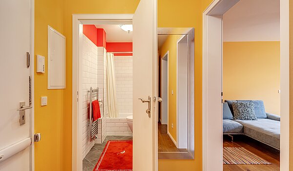 Appartamento a 2 camere | München-Bogenhausen | 70287 | ...Bad und Wohnzimmer