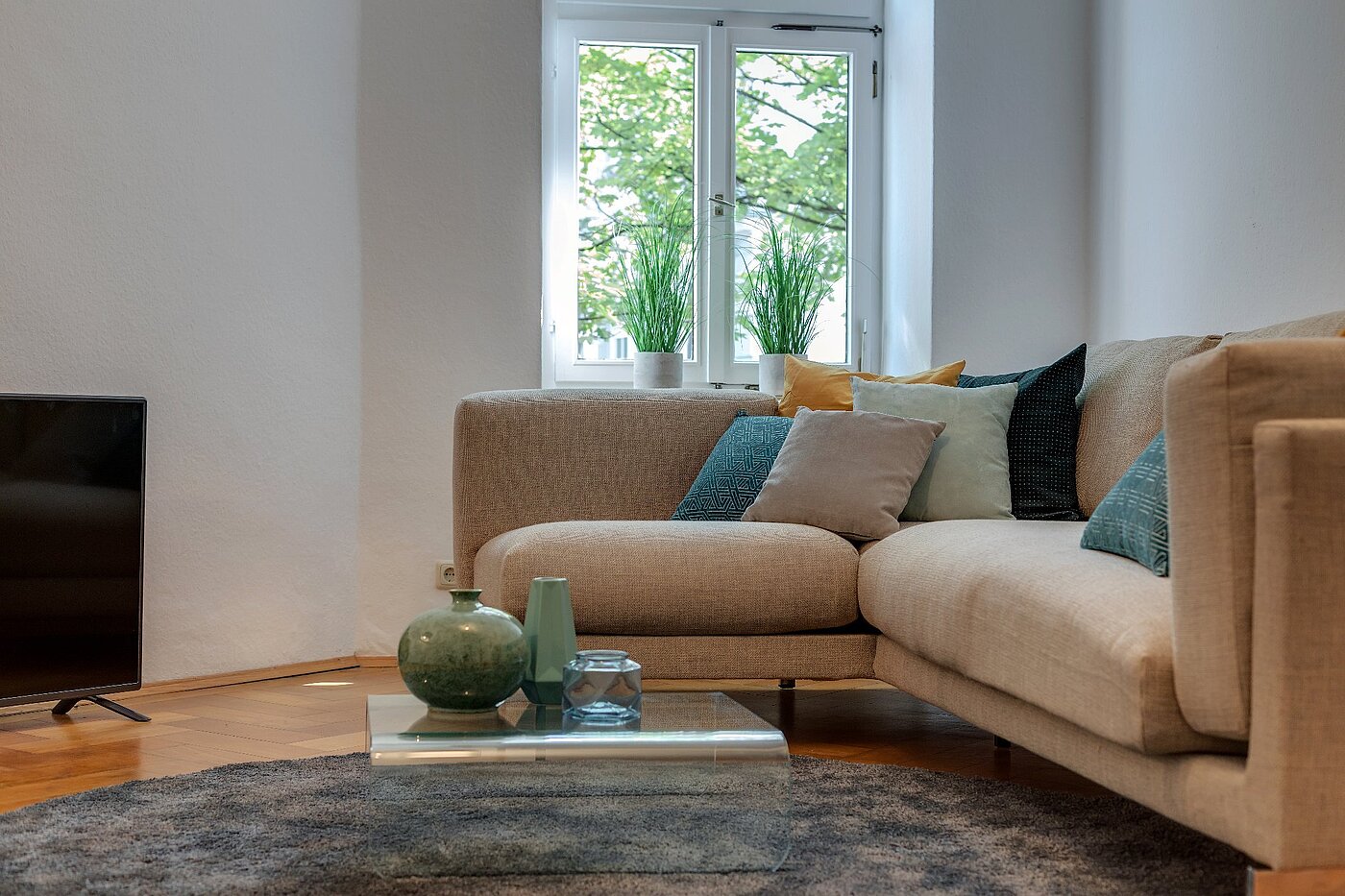 Appartamento a 3.5 camere | München-Haidhausen | 1803ML1 | Gemütliches Wohnzimmer