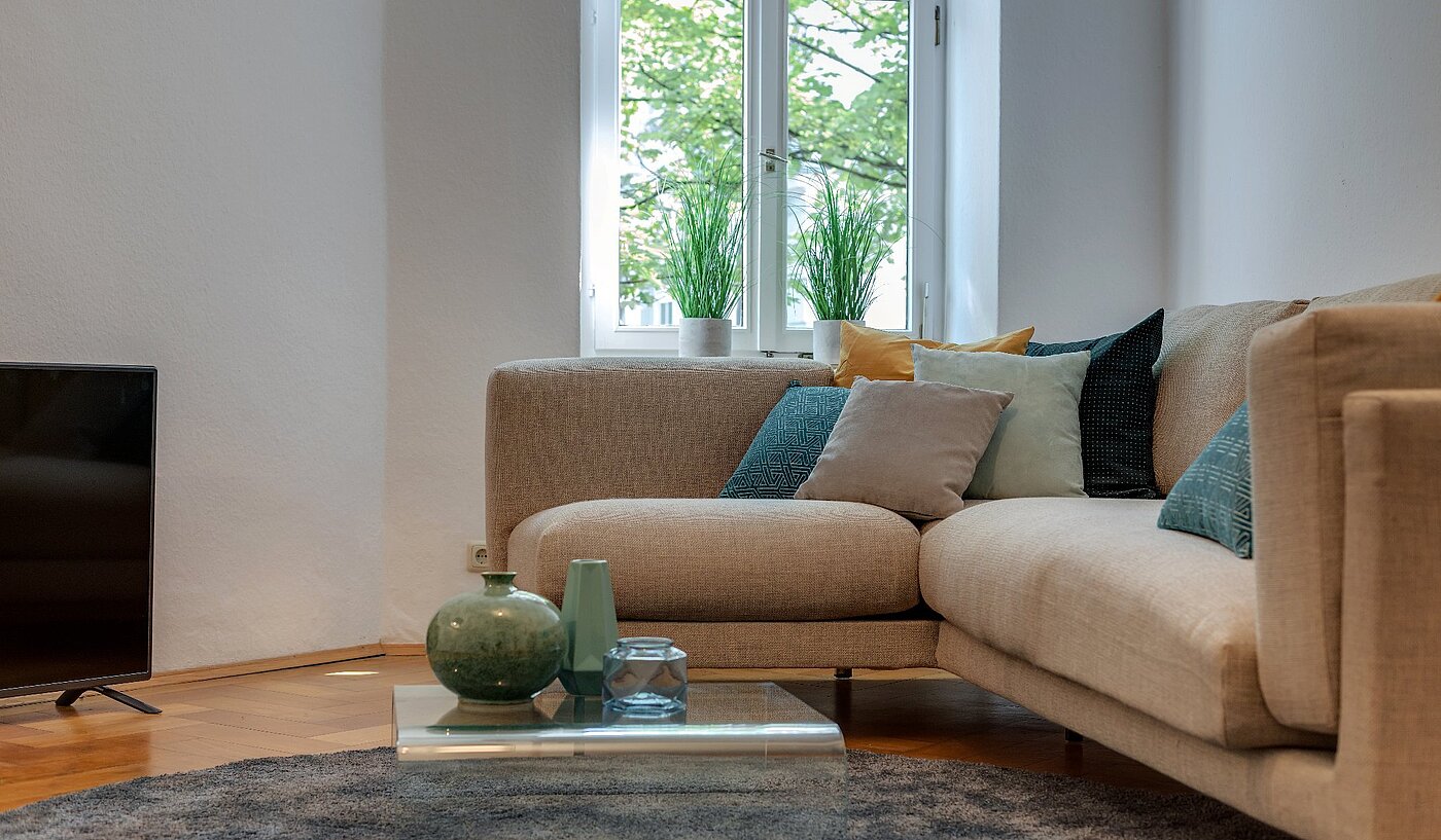 Appartamento a 3.5 camere | München-Haidhausen | 1803ML1 | Gemütliches Wohnzimmer
