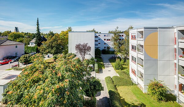 Appartamento a 2.5 camere | München-Hadern | 70393 | Ausblick von der Loggia