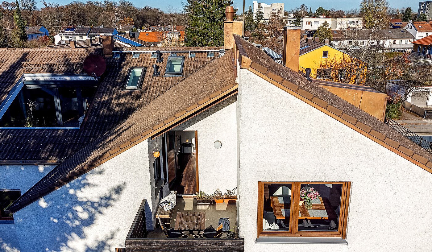 Appartamento a 2 camere | München-Untermenzing | 70177 | Blick auf den Balkon