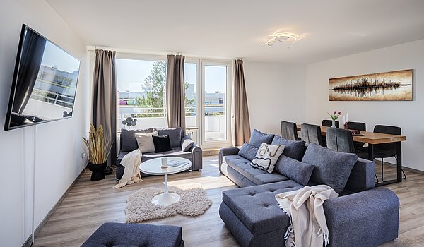 Terrassenwohnung a 3 camere | München-Berg am Laim | 704511 | Wohnbereich