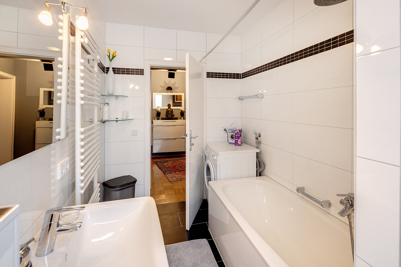 Appartamento al piano terra a 2 camere | 70219 | ... mit Platz für die Waschmaschine