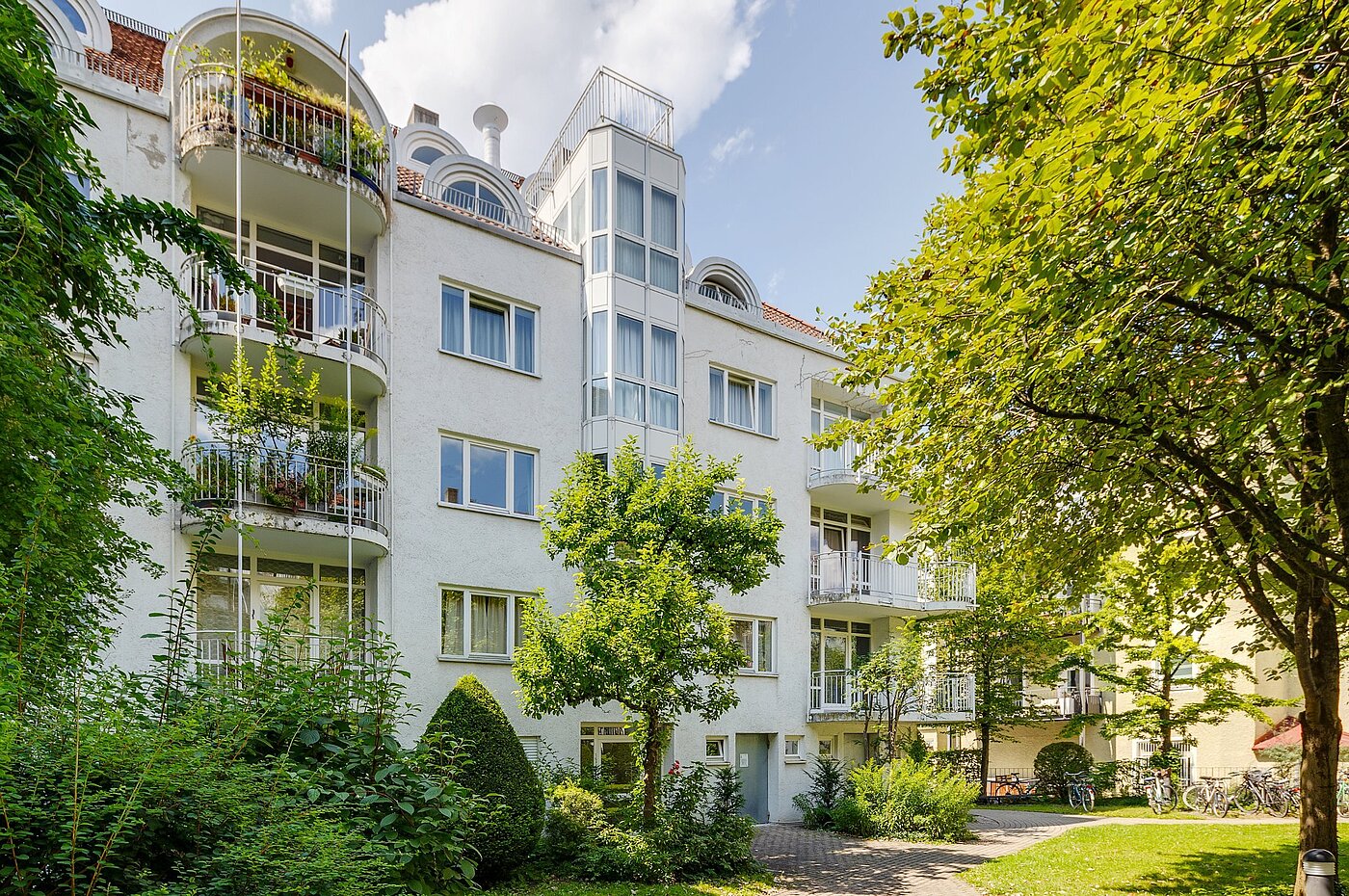 Appartamento a 1.5 camere | München-Lehel | 2107ML9 | Gartenseite