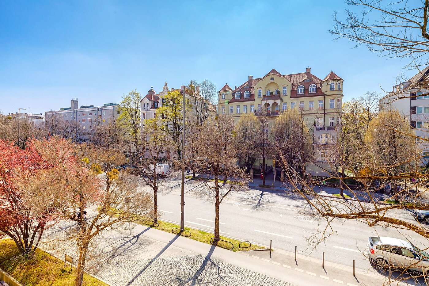 Appartamento a 2 camere | München-Neuhausen | 2003ML5 | Blick auf die Nymphenburger