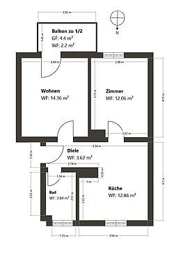 - nicht maßstabsgetreu -