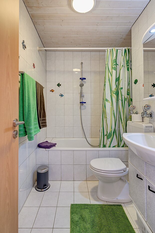 Appartamento a 2 camere | Eching | 1810ML2 | Hell gefliestes Bad