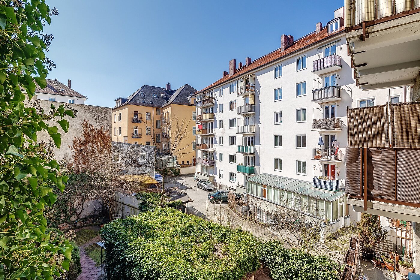 Appartamento a 2 camere | München-Untergiesing | 2003ML12 | Ausblick zum ruhigen Innenhof