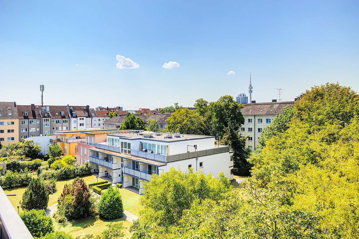 Appartamento a 1 camera | München-Milbertshofen | 704371 | Grüne Außenansicht