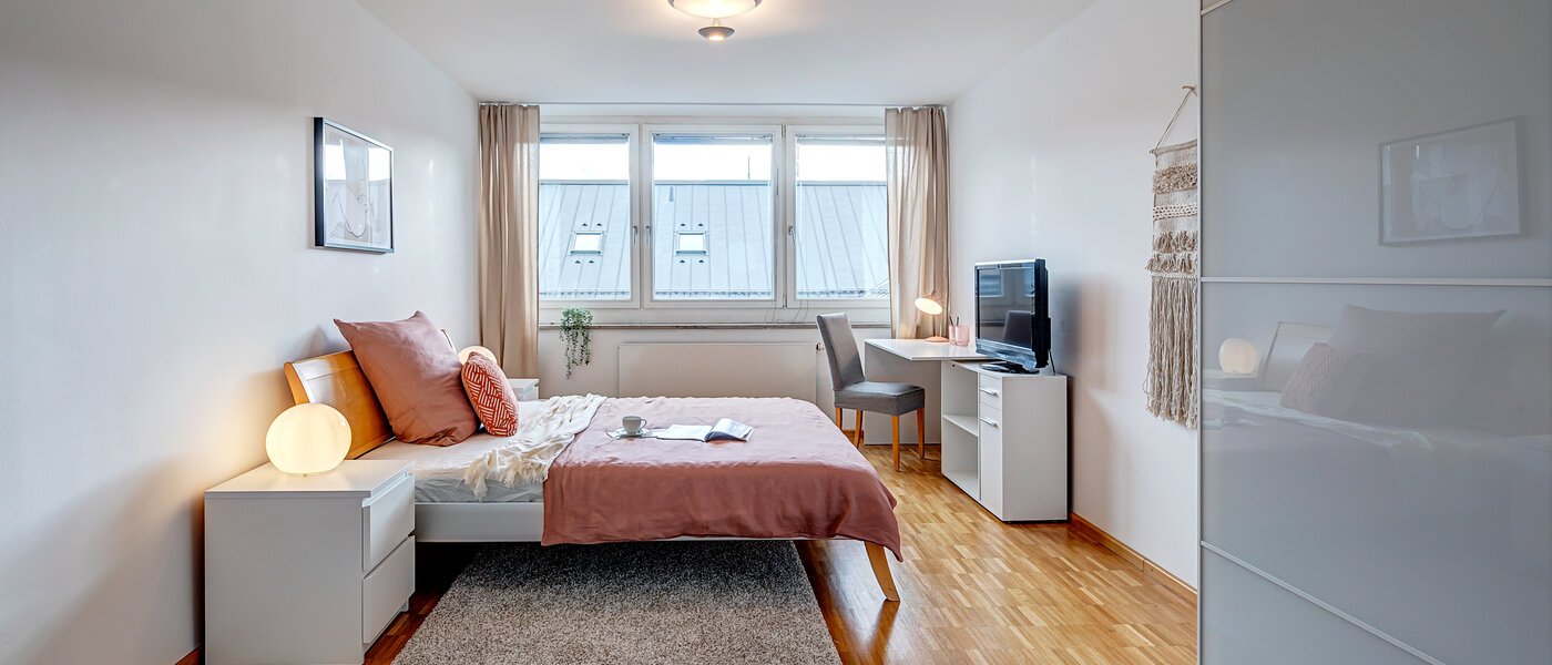 attico con terrazzo München Maxvorstadt - Museumsviertel 01 2° camera da letto 1