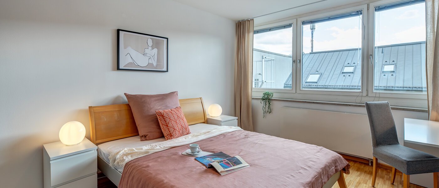 attico con terrazzo München Maxvorstadt - Museumsviertel 02 2° camera da letto 1