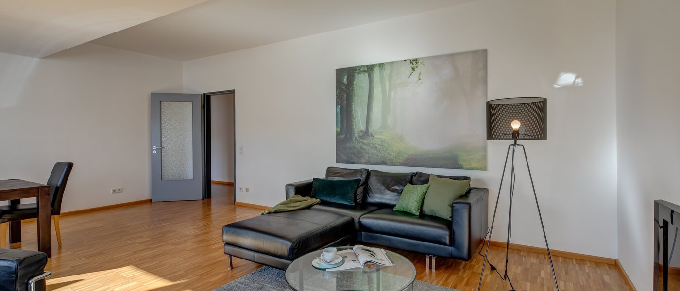 attico con terrazzo München Maxvorstadt - Museumsviertel 04 zona living 1