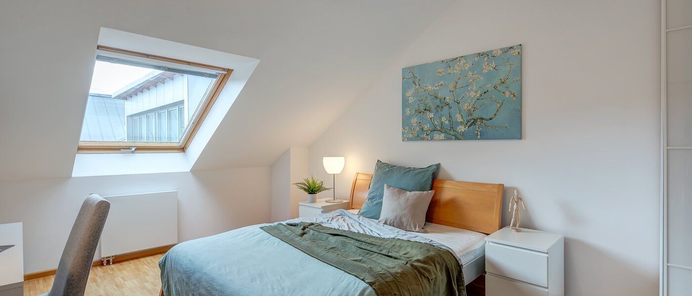 attico con terrazzo München Maxvorstadt - Museumsviertel 01 1° camera da letto 1