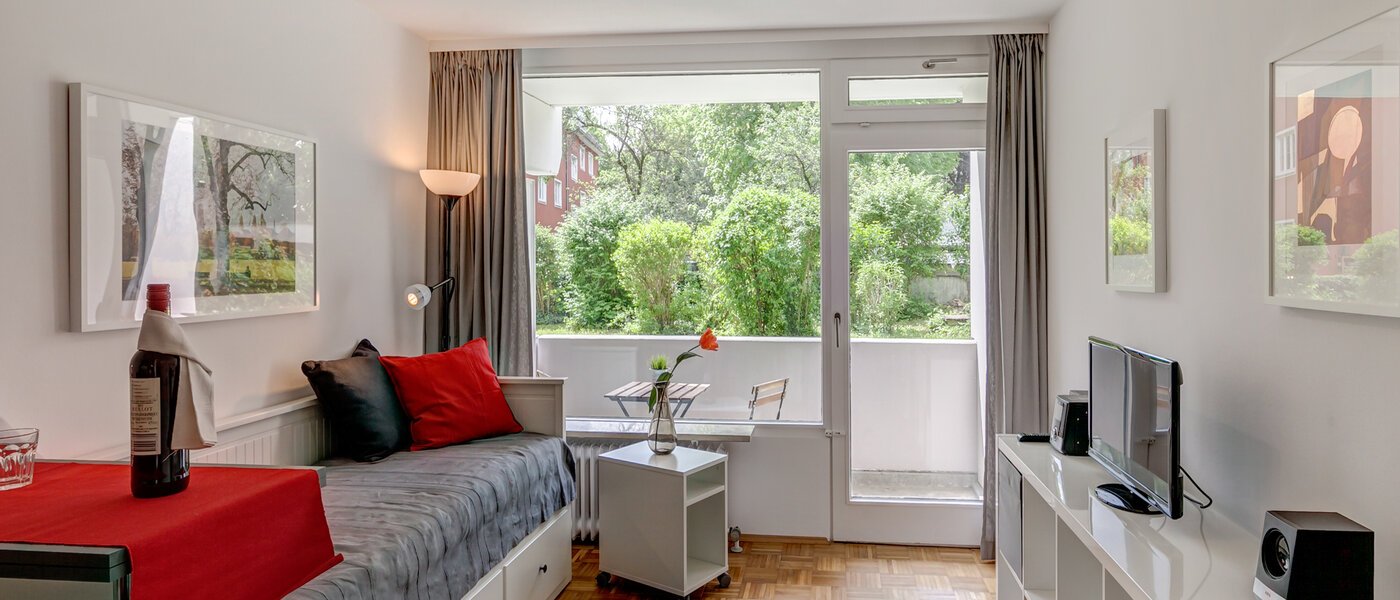 abitazione München Schwabing-Nord (zw. Leopoldstraße & Englischen Garten) 01 zona living 10010