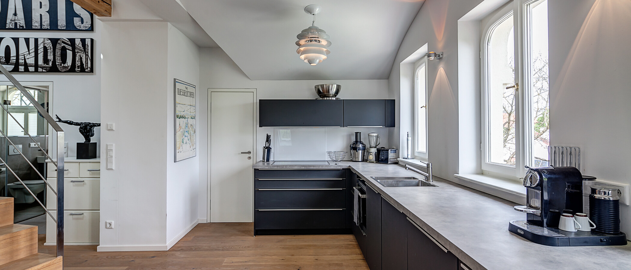 appartamento con galleria München Schwabing (rechts der Leopoldstraße) 02 cucina 10012