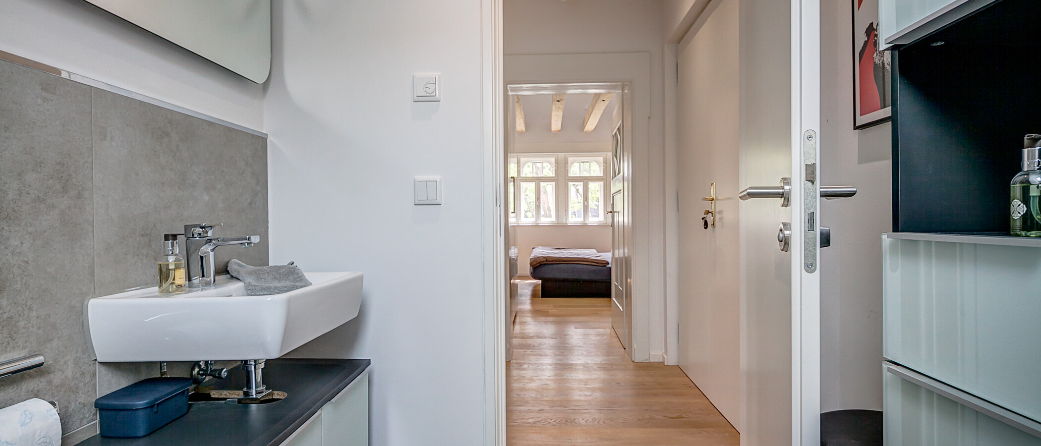 appartamento con galleria München Schwabing (rechts der Leopoldstraße) 03 toilette per gli ospiti 10012