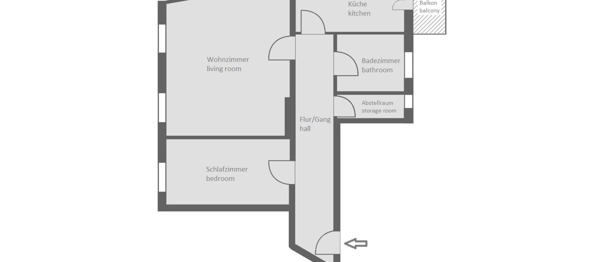 appartamento München Obergiesing 01 planimetria 10070