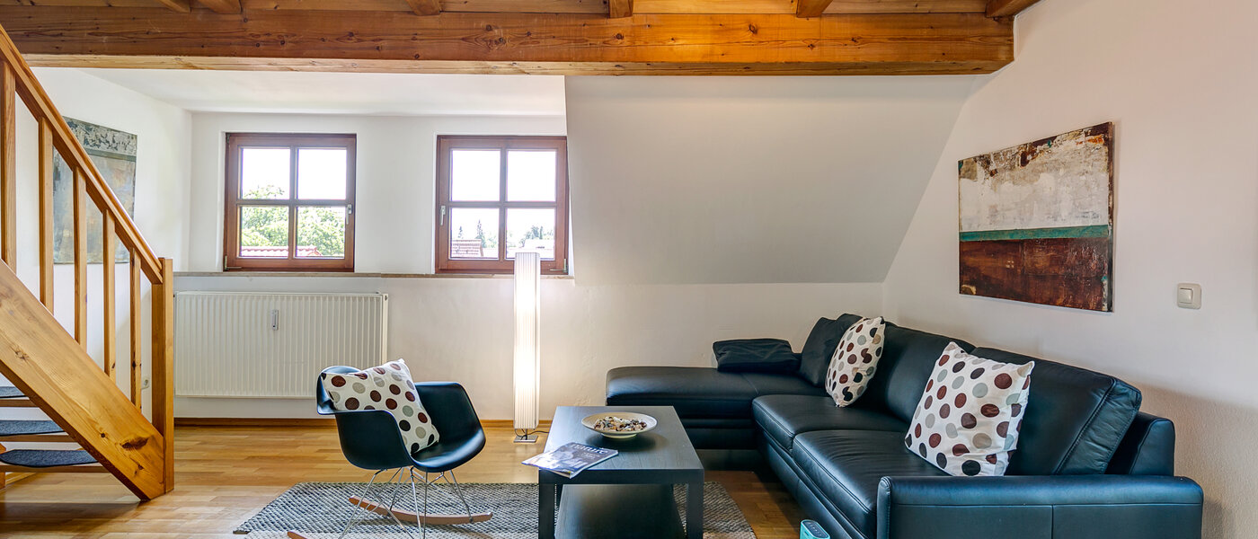 attico München Obermenzing 01 soggiorno 10079