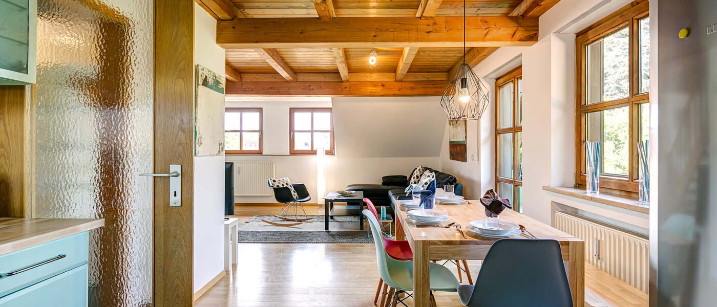 attico München Obermenzing 04 soggiorno 10079