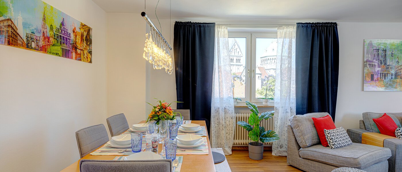 appartamento München Lehel 01 zona living 10088