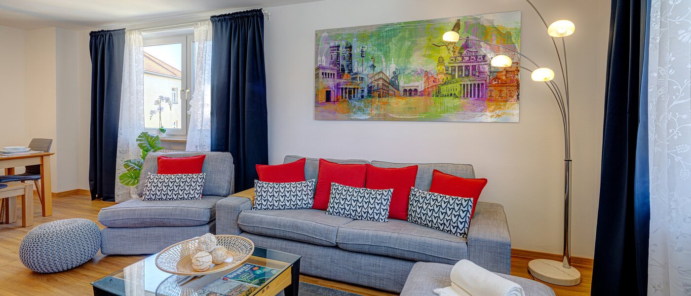 appartamento München Lehel 02 zona living 10088