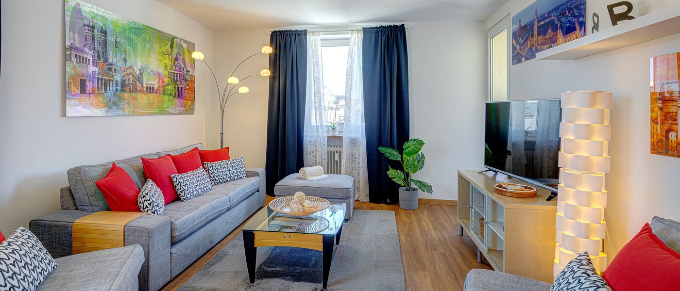 appartamento München Lehel 03 zona living 10088