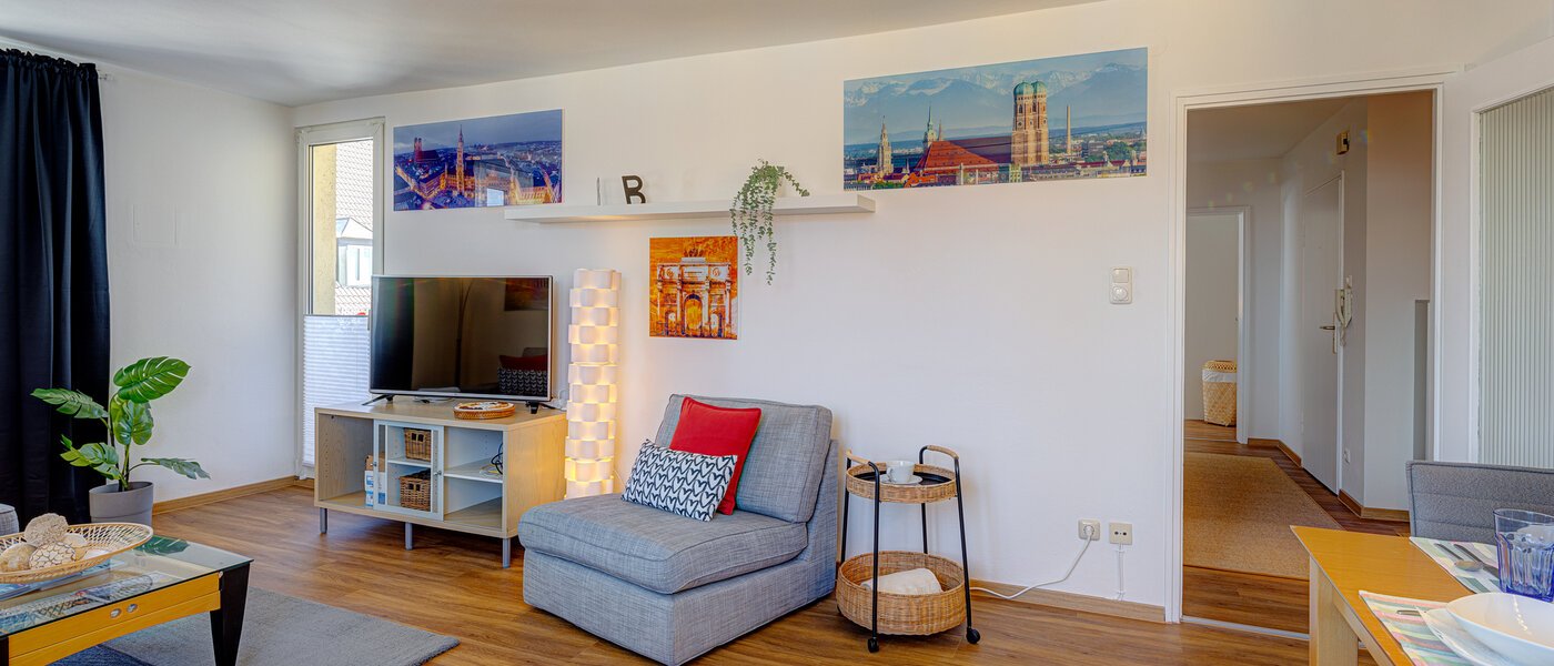 appartamento München Lehel 04 zona living 10088
